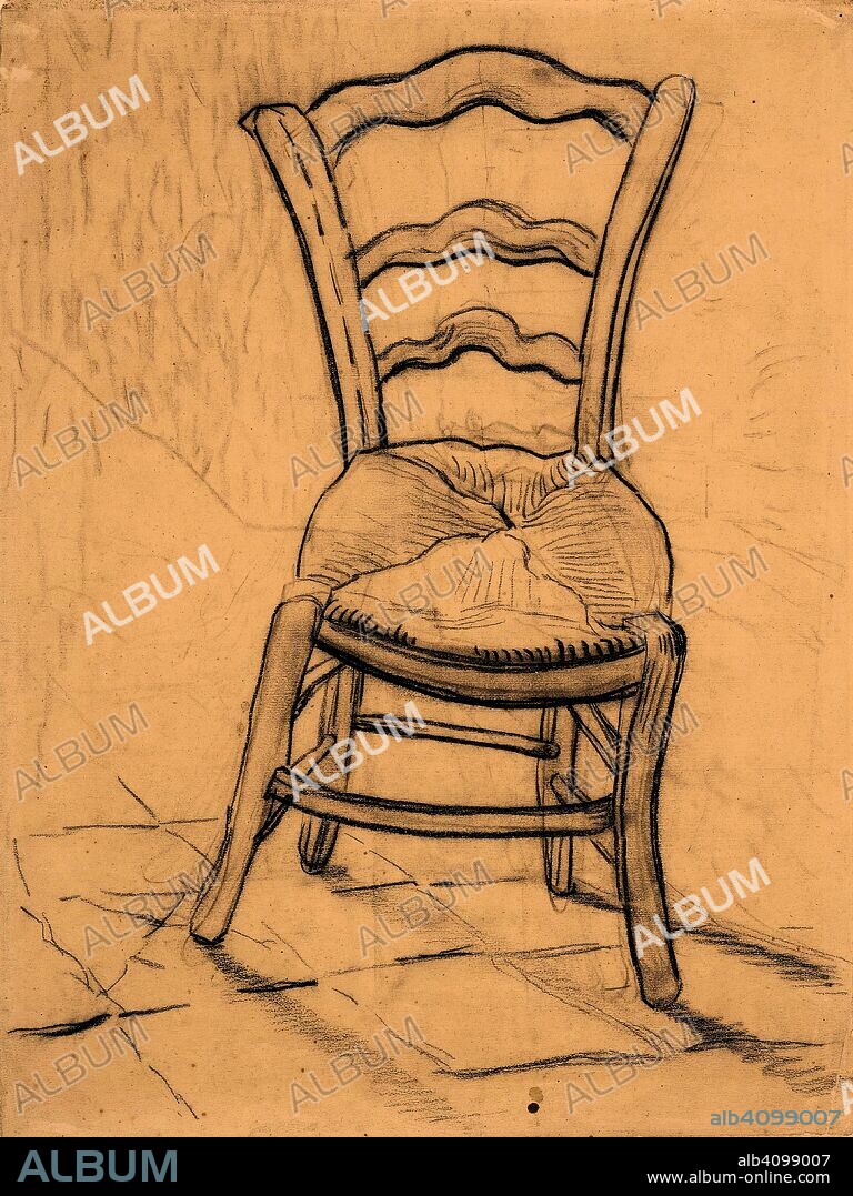 VINCENT VAN GOGH. Chair. Date: April-May 1890, Saint-Rémy-de-Provence. Dimensions: 33.0 cm x 24.7 cm.