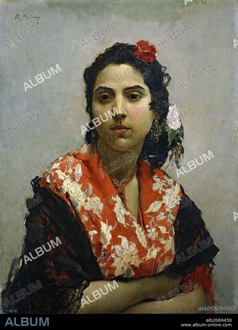 Raimundo de Madrazo y Garreta / 'Una gitana', 1872, Escuela Española, Óleo sobre Lienzo, 66 cm x 50 cm, P02620.