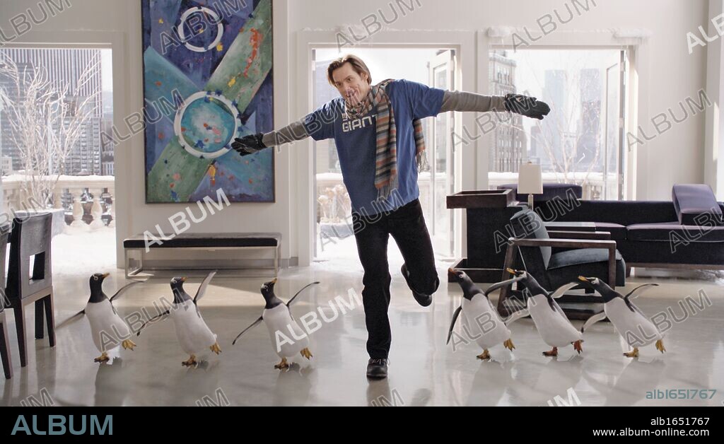 JIM CARREY en LOS PINGUINOS DEL SR. POPER, 2011 (MR. POPPER'S PENGUINS), dirigida por MARK WATERS. Copyright 20TH CENTURY FOX.