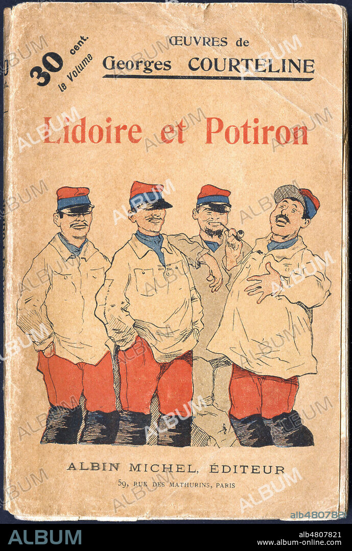 Lidoire et Potiron par Georges COURTELINE (1858-1929). Illustration d'Albert GUILLAUME (1873-1942) pour une couverture de 1901. Credit : Collection Grob/Kharbine-Tapabor.