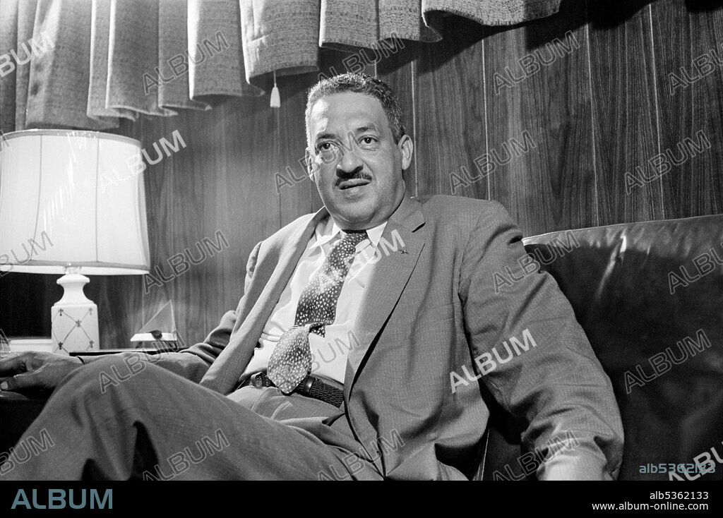 Thurgood Marshall, Attorney for NAACP, Seated Portrait, Thomas J. O'Halloran, September 17, 1957.