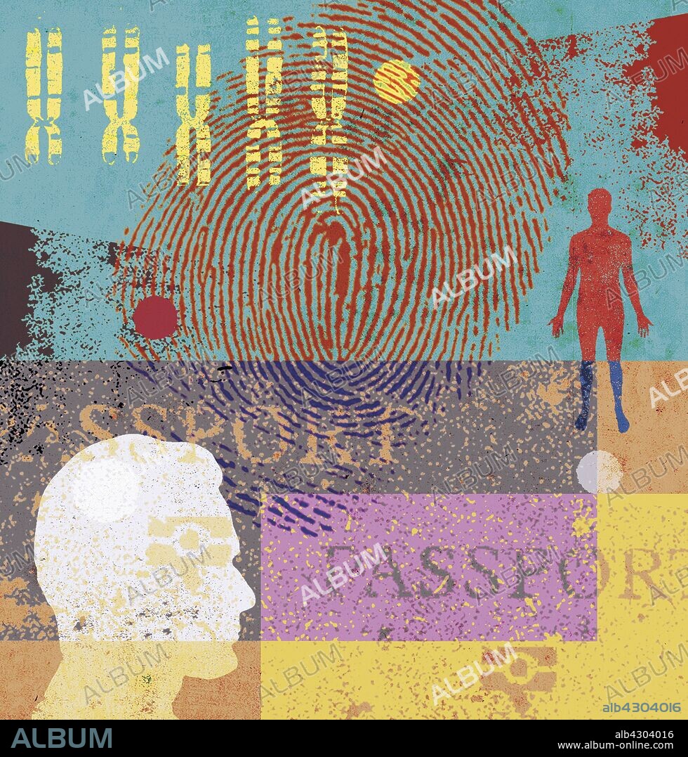 Man, chromosomes, fingerprint and passport.
