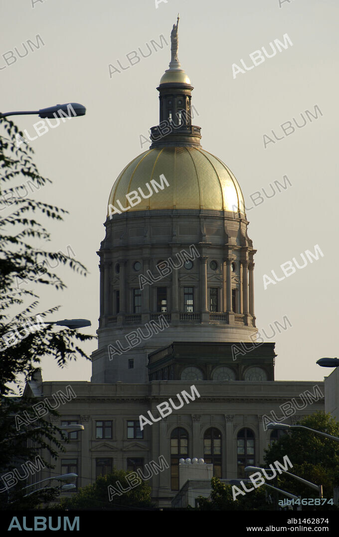 CAPITOLIO DEL ESTADO DE GEORGIA (GEORGIA STATE CAPITOL). Exterior del edificio, construído a finales del S. XIX. Atlanta. Estado de Georgia. Estados Unidos.