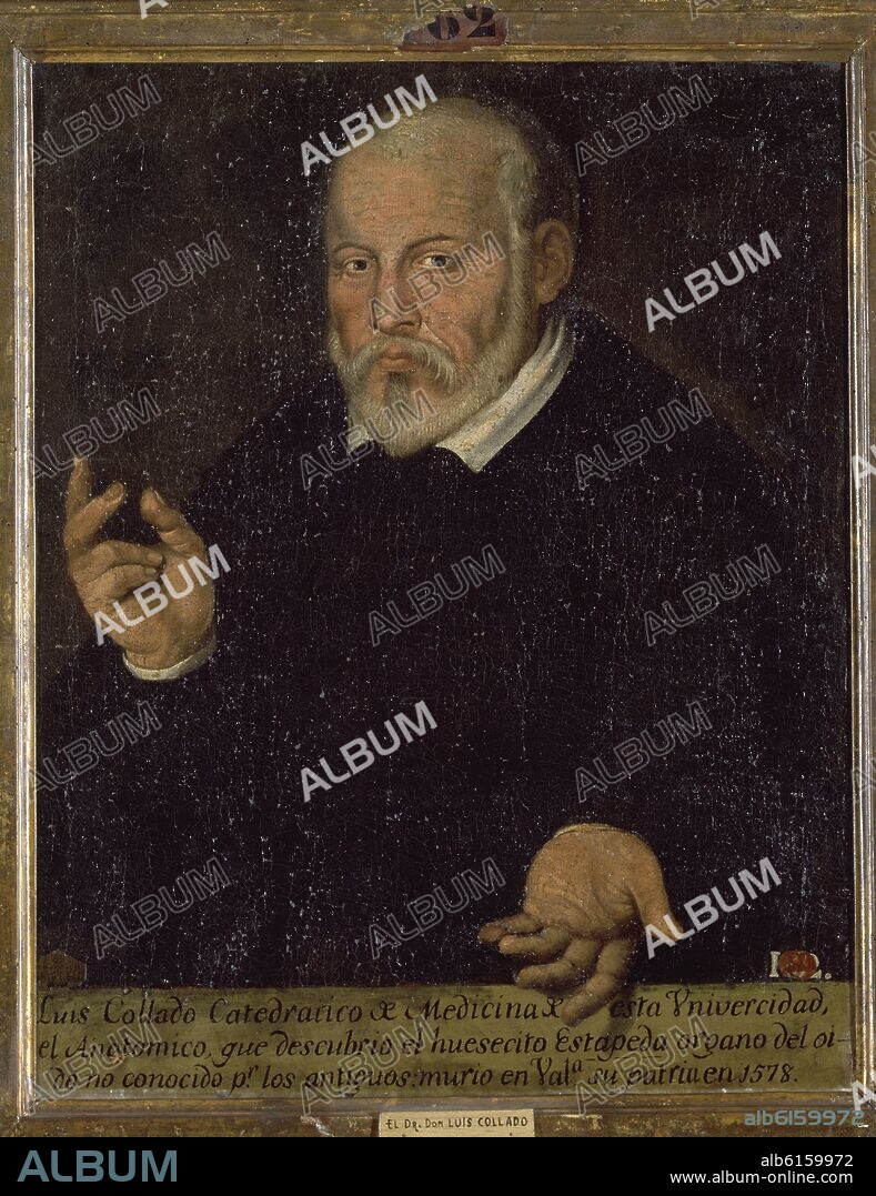 LUIS COLLADO, MEDICINE PROFESSOR (1520/1578) - PORTRAIT ATTRIBUTED TO JUAN RIBALTA.