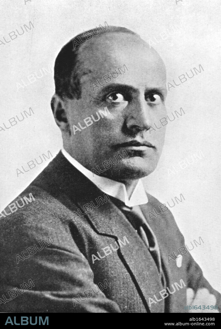 Benito Mussolini (1883 - 1945) - "Il Duce" - Italian fascist dictator.