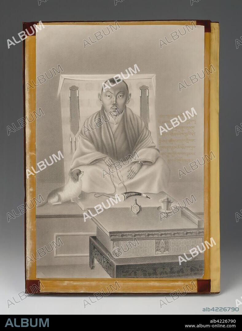 N. KOZHEVNIKOV. 'Portrait of Thubten Gyatso, the 13th Dalai Lama of Tibet'. Tibet, 1905. Dimensions: 53,5x35,5 cm.