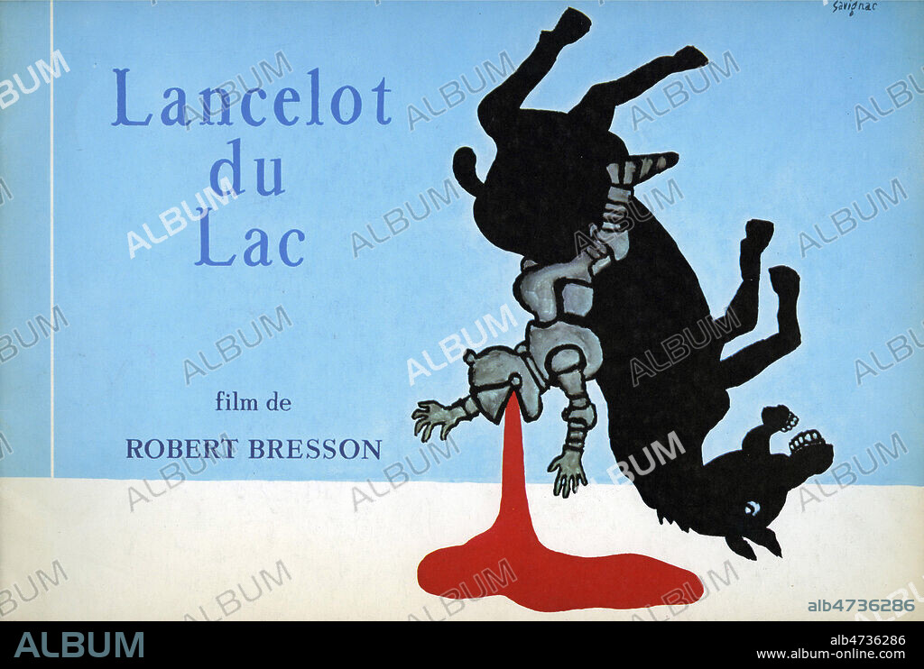 Lancelot du lac. Illustration de Raymond SAVIGNAC (1907-2002) pour le film realise en 1974 par Robert BRESSON (1901-1999). ADAGP. Credit : Collection IM/KHARBINE-TAPABOR.