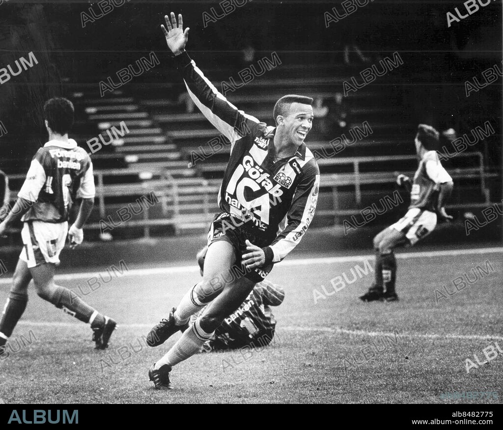 GÖTEBORG 1990-09-22.. José Fortes - fotbollsspelare i BK Häcken. *** Local Caption *** GP Foto: Johan Davéus / Kamerareportage / TT / Kod: 2524.