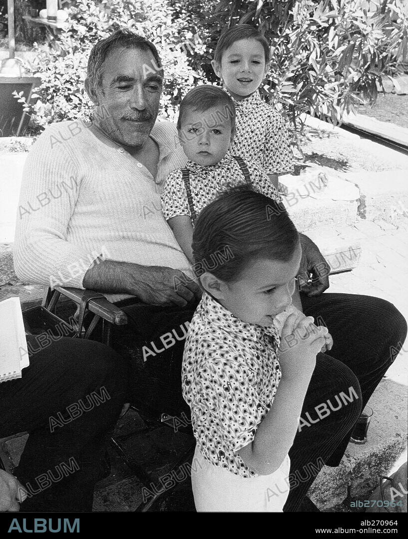 ANTHONY QUINN in THE SECRET OF SANTA VITTORIA, 1969, directed by STANLEY KRAMER. Copyright UNITED ARTISTS.