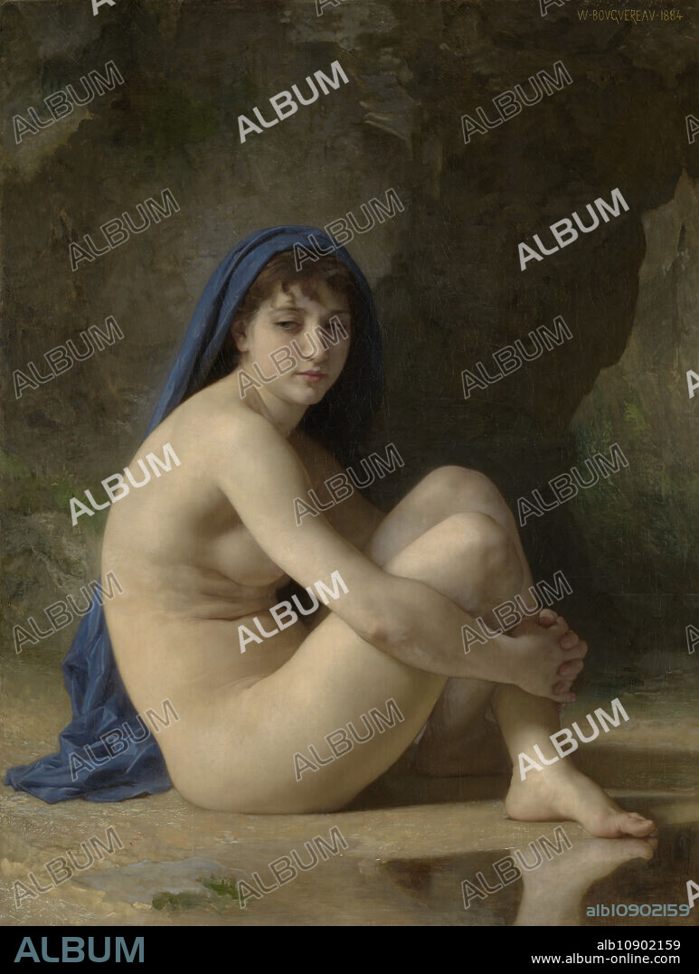 WILLIAM-ADOLPHE BOUGUEREAU. Seated Nude, 1884.