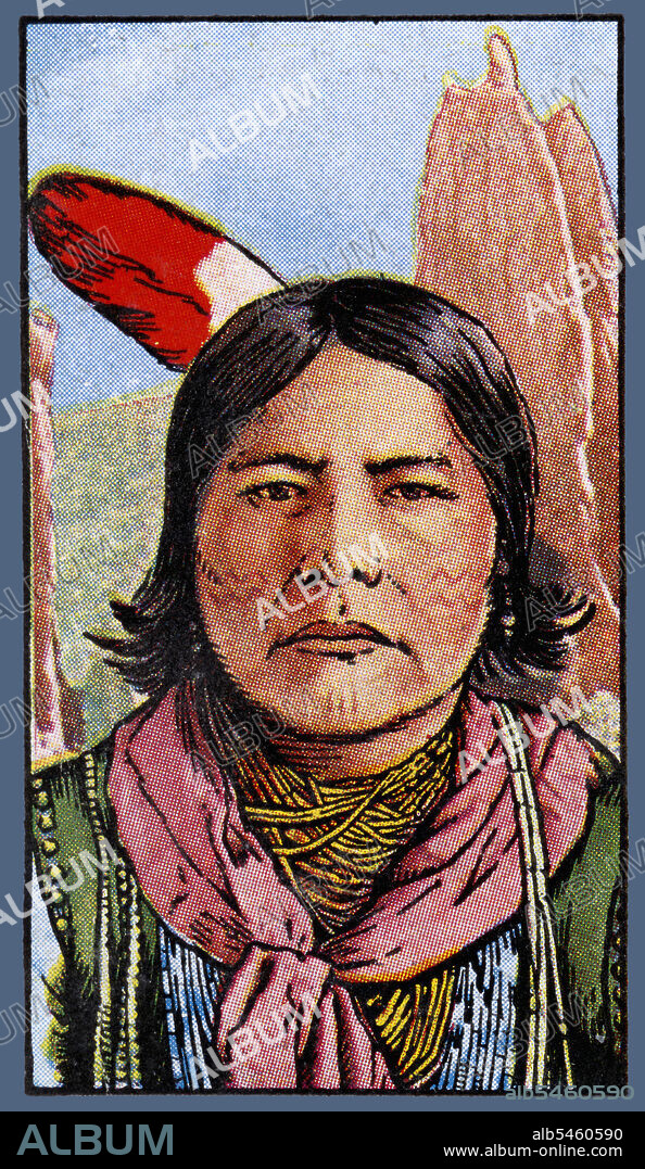 Razas humanas. Indio algonquino, pueblo nativo de Canadá, Estados Unidos y norte del estado mexicano Cohauila.