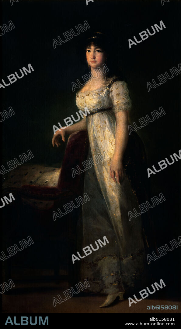 FRANCISCO DE GOYA. MARIA GABRIELA PALAFOX MARQUESA DE LAZAN - 1804 - O/L - 193x115.