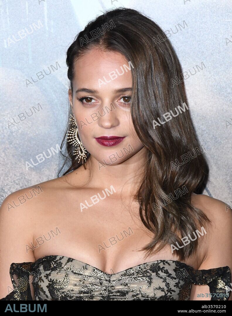 March 12, 2018 - Hollywood, California, U.S. - Alicia Vikander attends the 'Tomb Raider' Los Angeles Premiere held at TCL Chinese Theatre. 12/03/2018