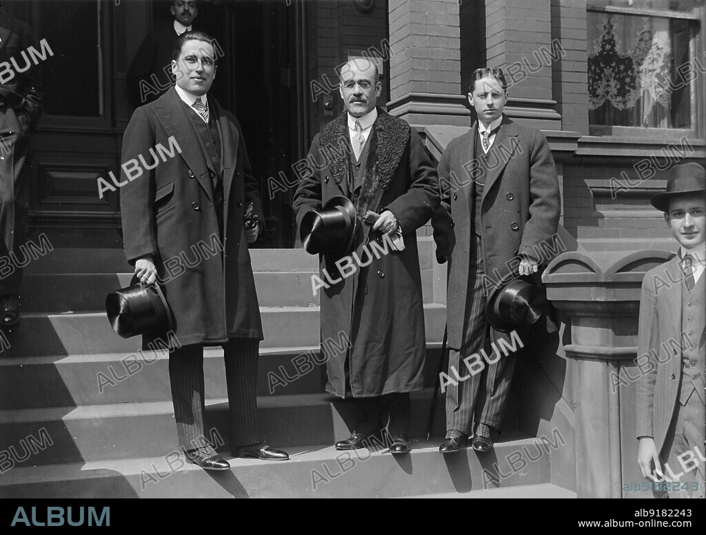 HARRIS & EWING. Ignacio Bonillas Fraijo, Ambassador From Mexico with Secretaries: Juan B. Rojo; Bonillas (centre); And Oscar E. Duplan, 1917. Ignacio Bonillas Fraijo was Mexican ambassador to the United States, and an engineer. Óscar E. Duplan Maldonado was later Mexican ambassador to Colombia.