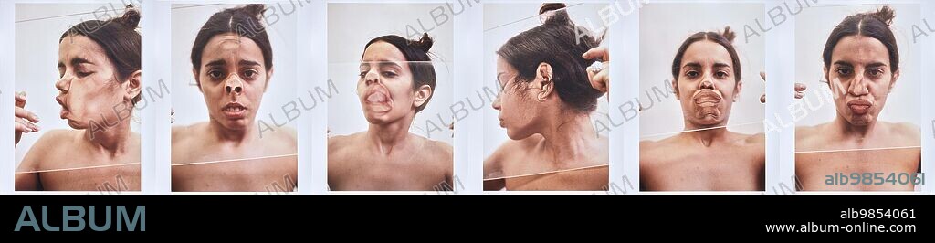 Ana Mendieta/ Untitled (Glass on Body Prints), 1972. 48,5 x 32,5 cm / Soporte 50,5 x 41 cm.