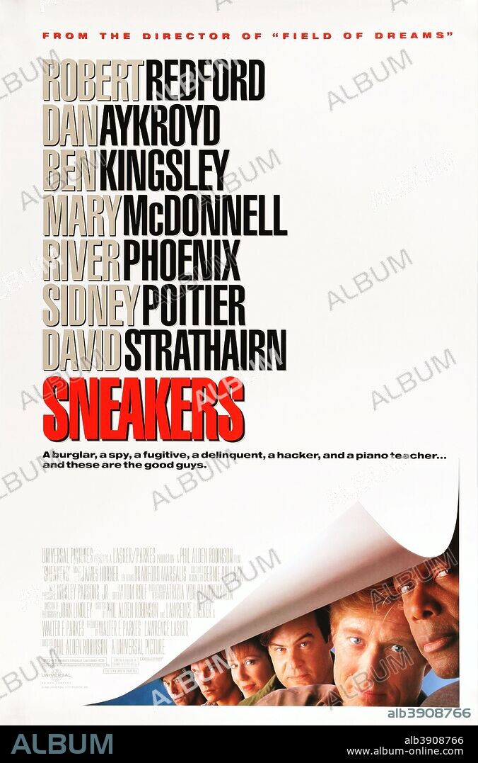 Poster de LOS FISGONES, 1992 (SNEAKERS), dirigida por PHIL ALDEN ROBINSON. Copyright UNIVERSAL PICTURES.