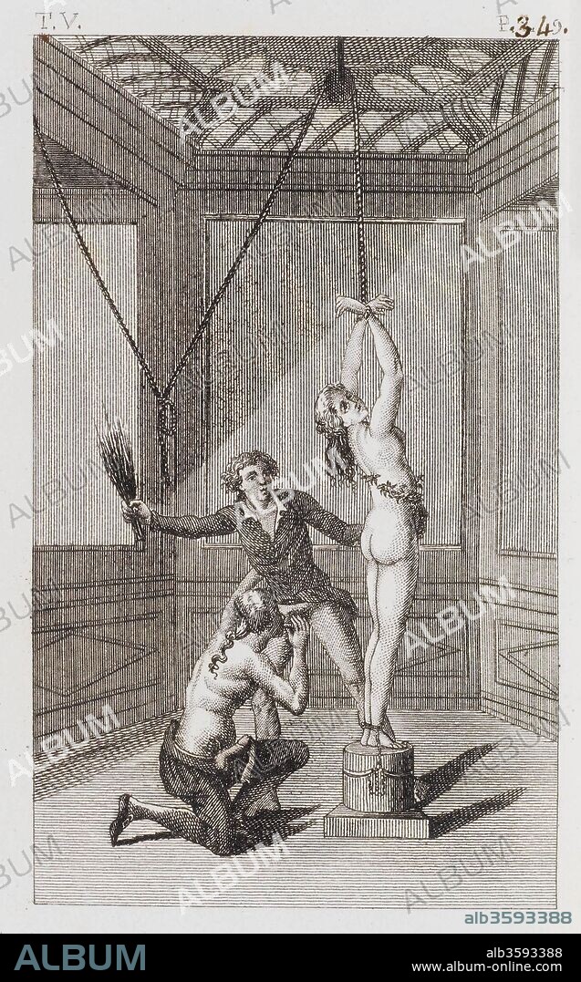 CLAUDE BORNET. Illustration for La nouvelle Justine by Marquis de Sade.