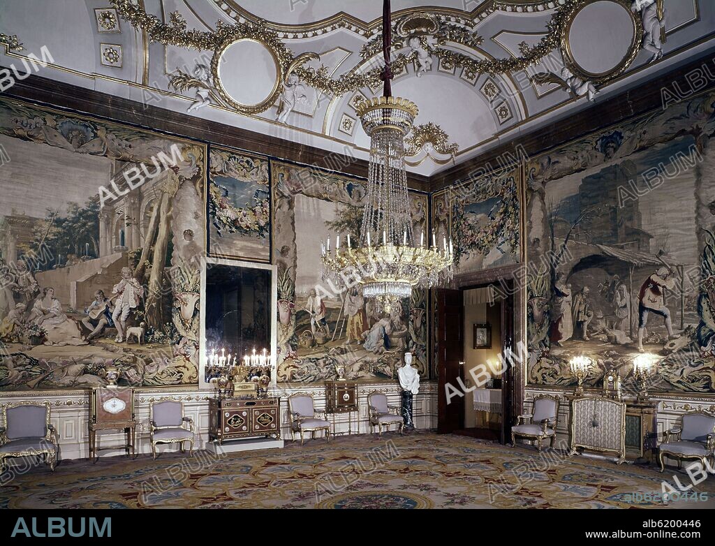 CAMARA DE LA REINA MARIA CRISTINA DE HABSBURGO - SIGLO XVIII - FOTO AÑOS 60.