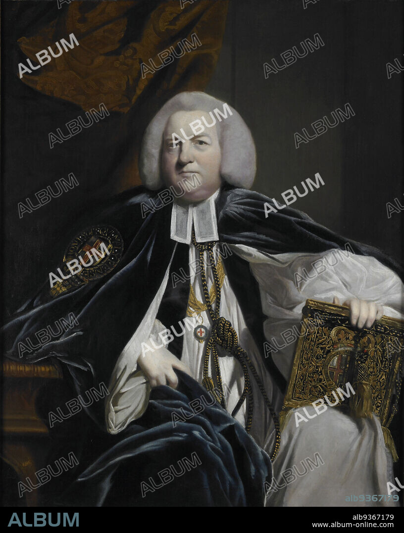 Robert Hay Drummond, D. D. Archbishop of York and Chancellor of the Order of the Garter, Sir Joshua Reynolds, English, 17231792, 1764, Oil on canvas, Made in England, Europe, Paintings, 50 x 40 in. (127 x 101.6 cm).