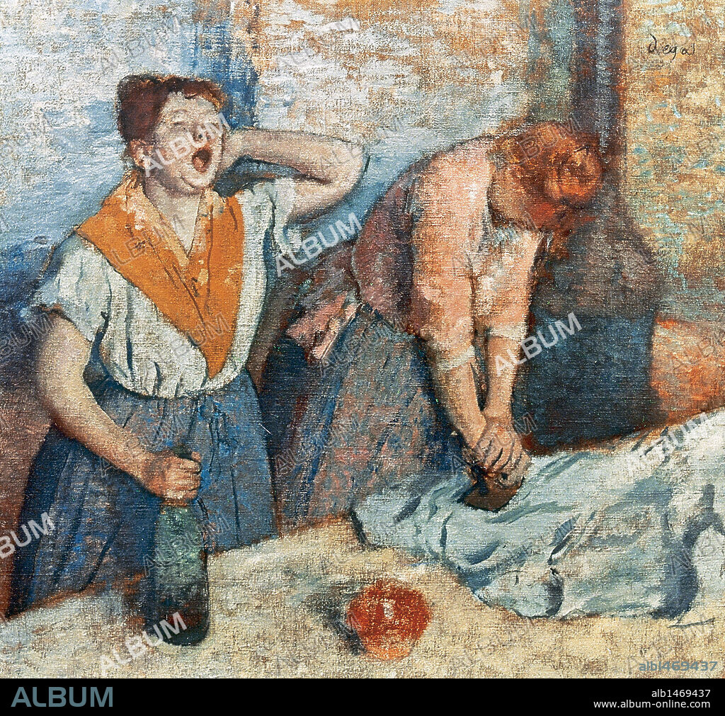 Edgar Degas (1834-1917). French painter and sculptor. Women Ironing (1884-1886). Orsay Museum. Paris. France.