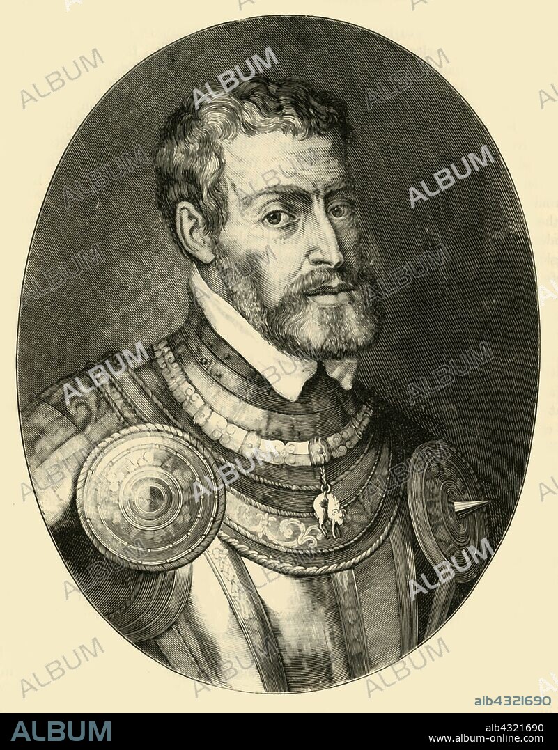 'The Emperor Charles V', c1530-1540, (1890).  Charles V (1500- 1558),  Holy Roman Emperor from 1519, King of Spain (Castile and Aragon) from 1516 and head of the House of Habsburg.  From "Cassell's Illustrated Universal History, Vol. IV - Modern History", by Edmund Ollier. [Cassell and Company, Limited, London, Paris and Melbourne, 1890].