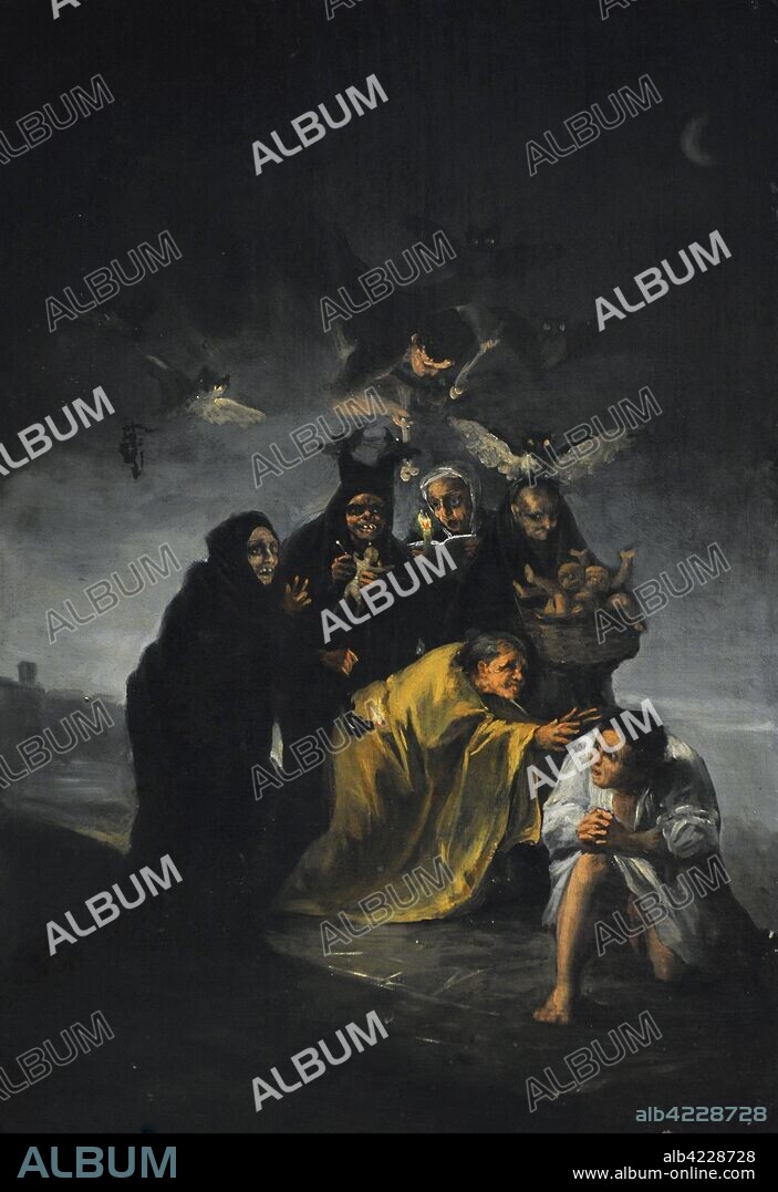 Francisco de Goya y Lucientes (1746-1828). Spanish painter. The Witches Sabbath or The Witches, 1797-1798. Lazaro Galdiano Museum. Madrid. Spain.
