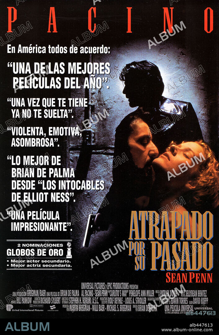 Poster of CARLITO'S WAY, 1993, directed by BRIAN DE PALMA. Copyright UNIVERSAL PICTURES.