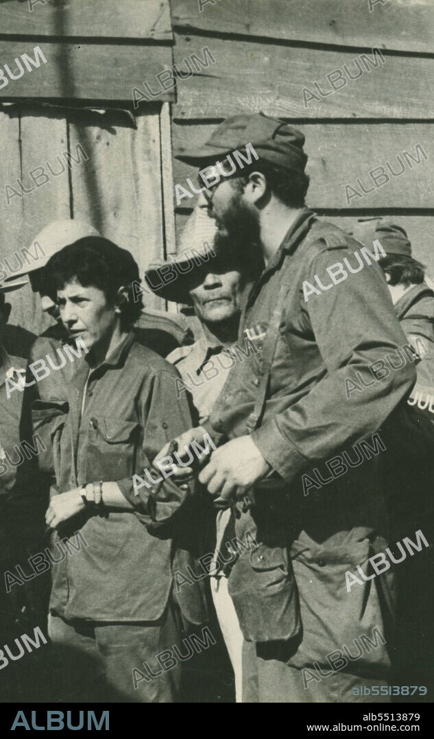 ANONYMOUS. Celia Sánchez with Fidel Castro.