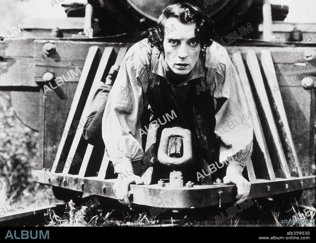 BUSTER KEATON en EL MAQUINISTA DE LA GENERAL, 1927 (THE GENERAL), dirigida por BUSTER KEATON y CLYDE BRUCKMAN. Copyright UNITED ARTISTS.