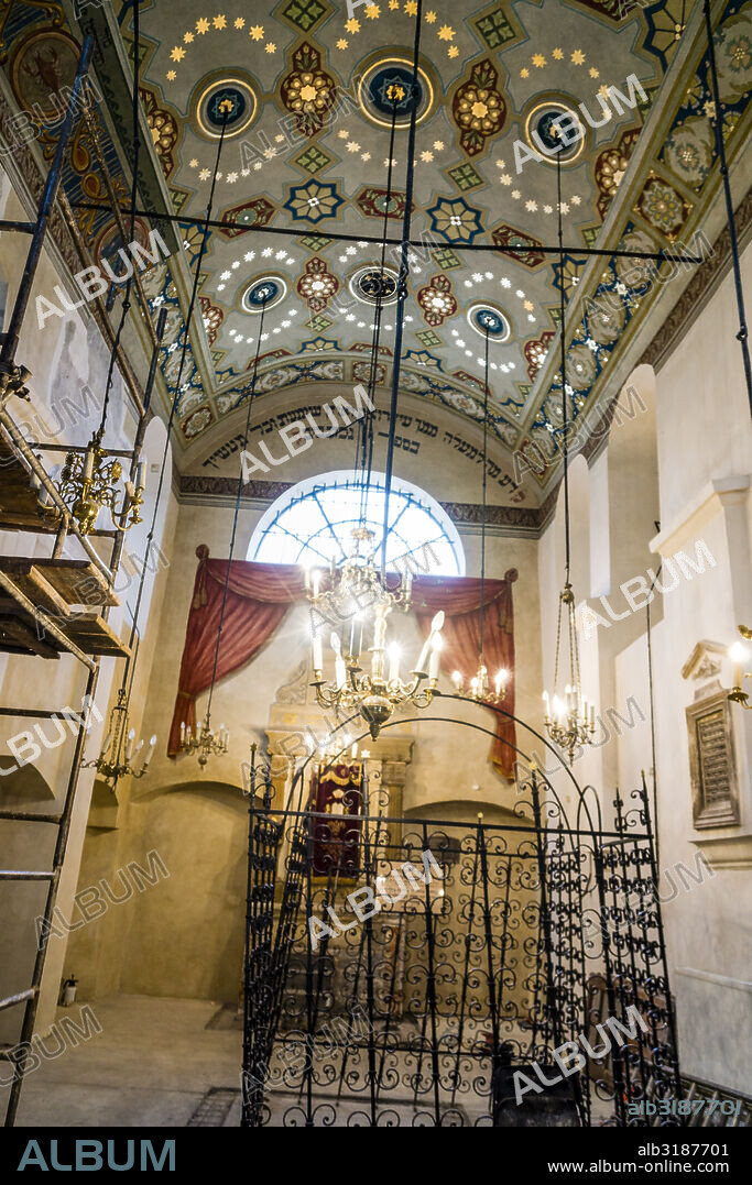 Remuh Synagogue, 16th century, medieval core of Kazimierz, historical center of the Jews, Krakow, Poland, Europe.
