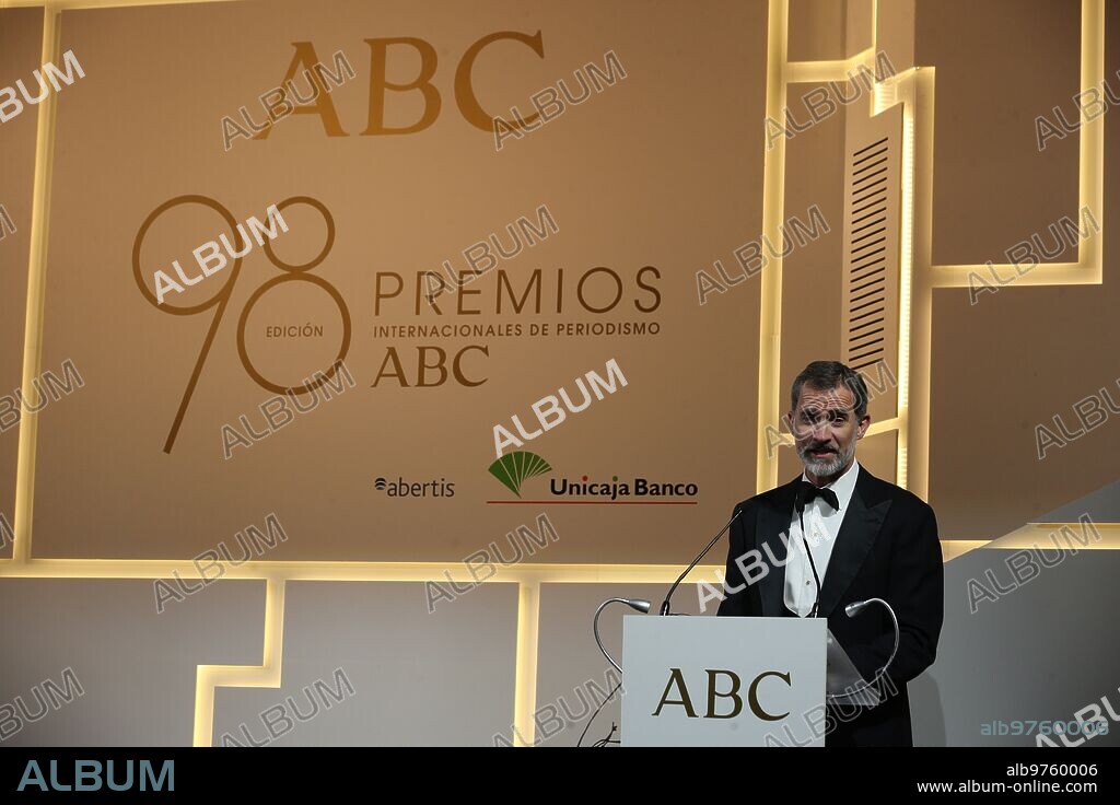 Madrid, 12/17/2018. Presentation of the Mariano de Cavia, Luca de Tena and Mingote awards, by Their Majesties the Kings of Spain Don Felipe and Doña Letizia to, Gregorio Marañón, Pilar de Yárza and Jesús Fernández Salvadores. Photo: Jaime García ARCHDC.