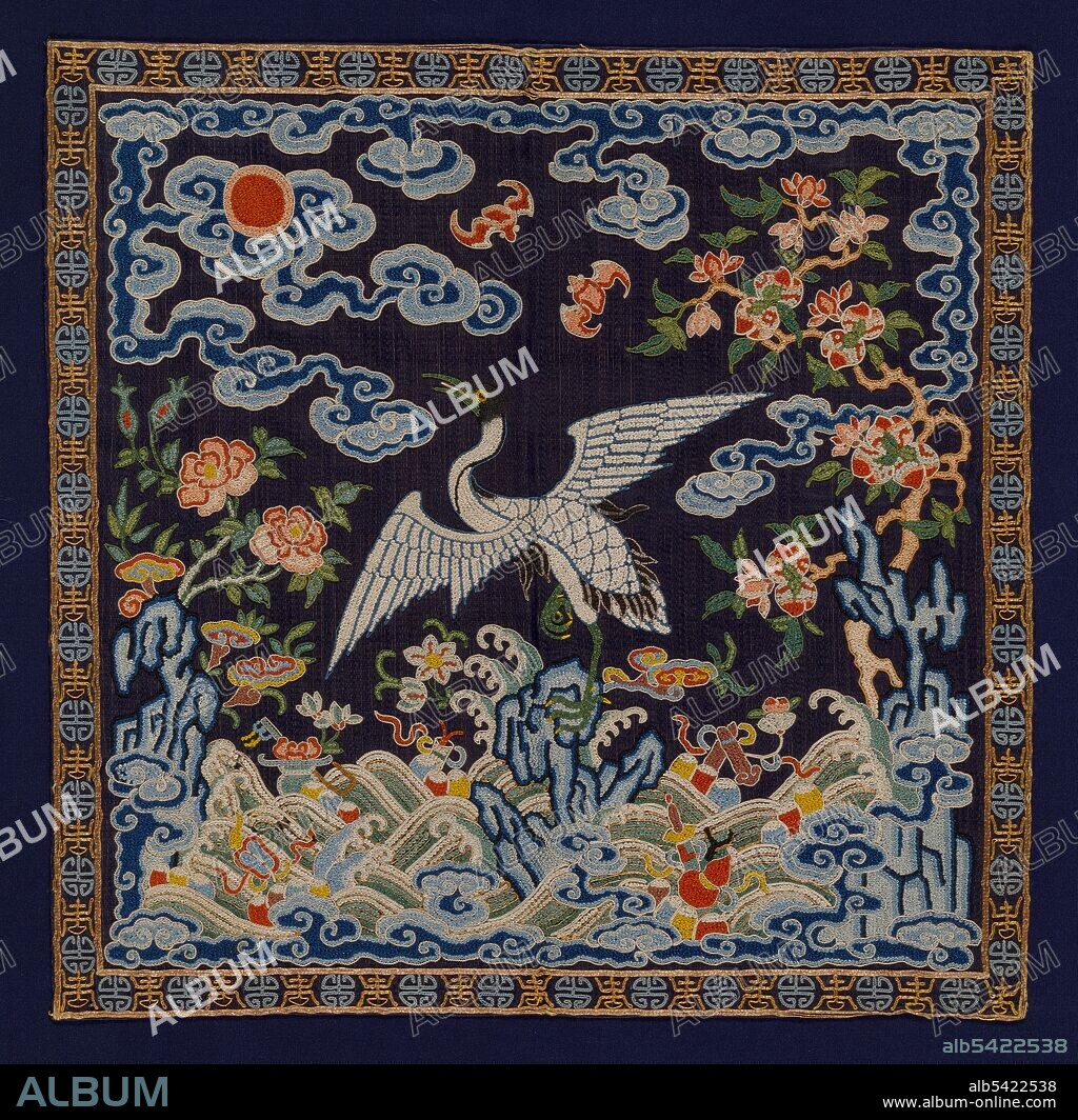 Buzi (Court Rank Badge), China, Qing dynasty (1644-1911), 1850/75.