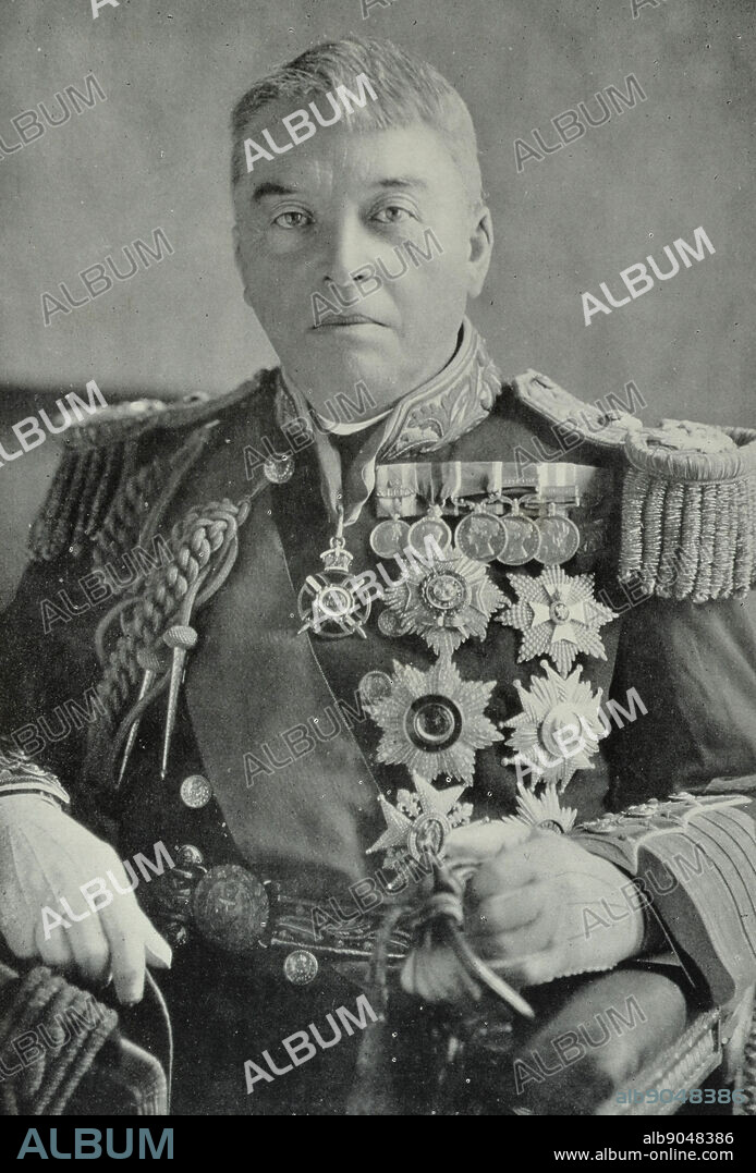Admiral of the Fleet John Arbuthnot 'Jacky' Fisher, 1st Baron Fisher,1841 1920. British admiral known for his efforts at naval reform. He had a huge influence on the Royal Navy in a career spanning more than 60 years, starting in a navy of wooden sailing ships armed with muzzle-loading cannon and ending in one of steel-hulled battle cruisers, submarines and the first aircraft carriers. The argumentative, energetic, reform-minded Fisher is often considered the second most important figure in British naval history, after Lord Nelson. 1914.