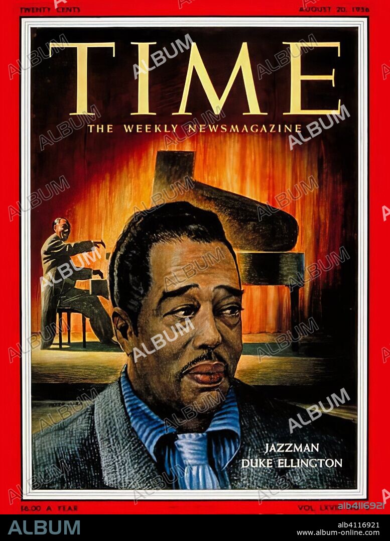 Portada revista Time, dedicada a Duke Ellington. 20 de agosto 1956.