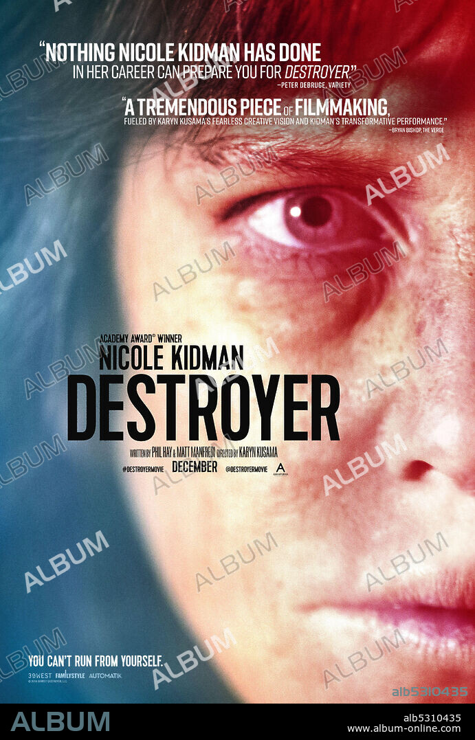NICOLE KIDMAN en DESTROYER. UNA MUJER HERIDA, 2018 (DESTROYER), dirigida por KARYN KUSAMA. Copyright 30West / Automatik Entertainment.