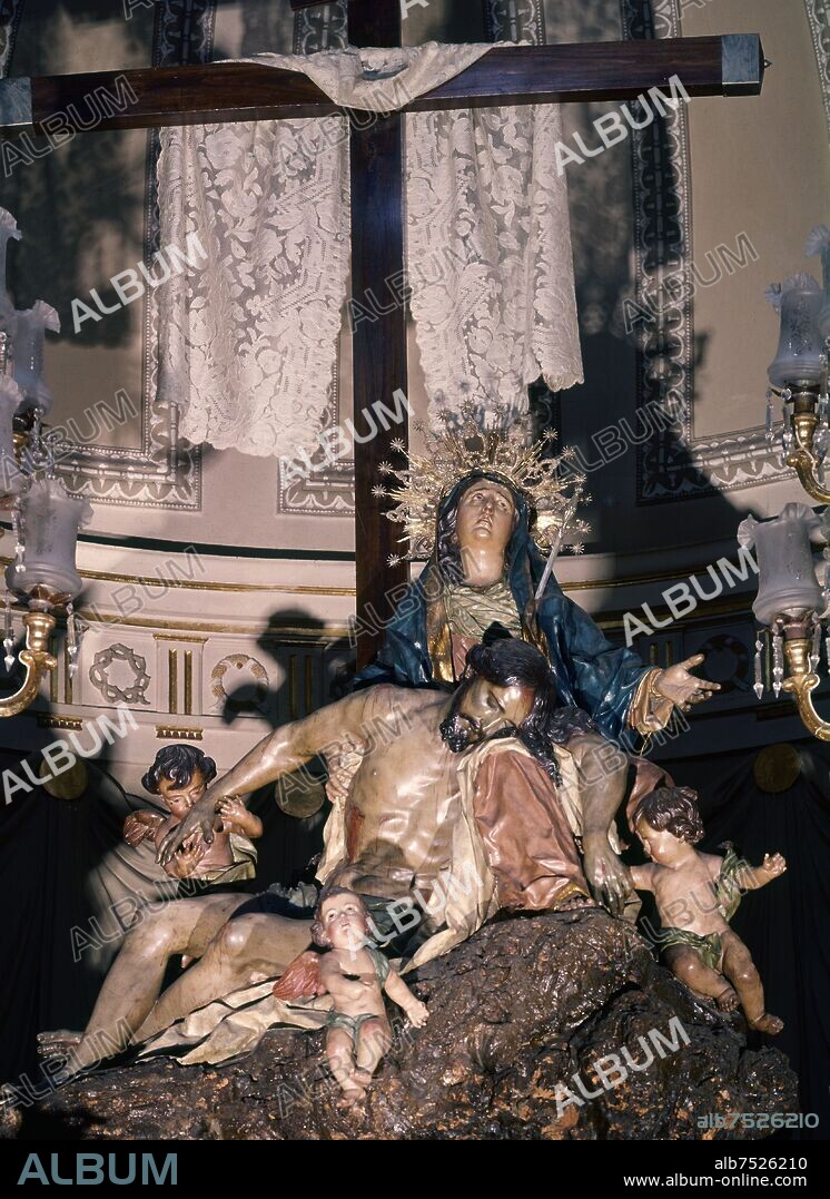 FRANCISCO SALZILLO. LA PIEDAD - SIGLO XVIII - BARROCO ESPAÑOL.
