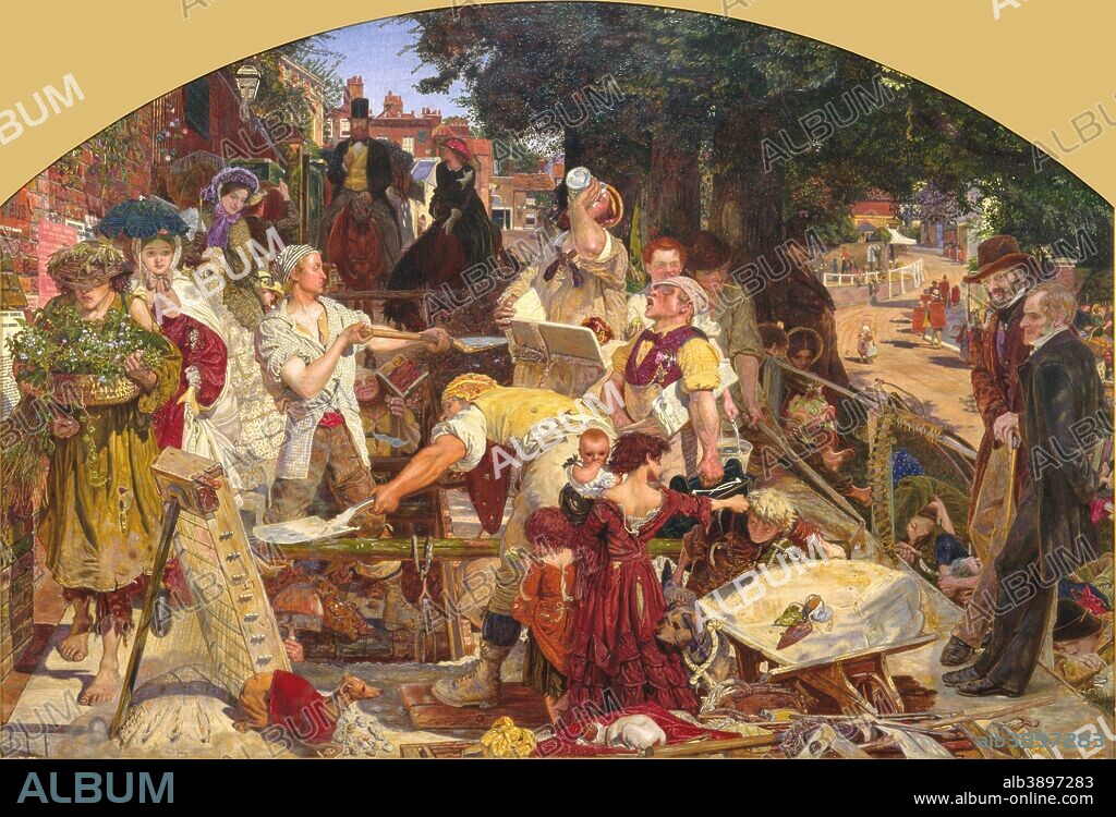 FORD MADOX BROWN. Work. Date/Period: 1863. Painting. Oil on canvas. Width: 990 mm. Height: 684 mm.
