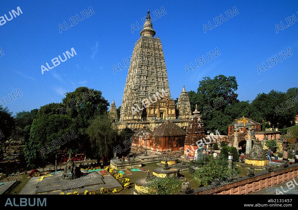 Mahabodhi Mahavihara temple in Bodhgaya.