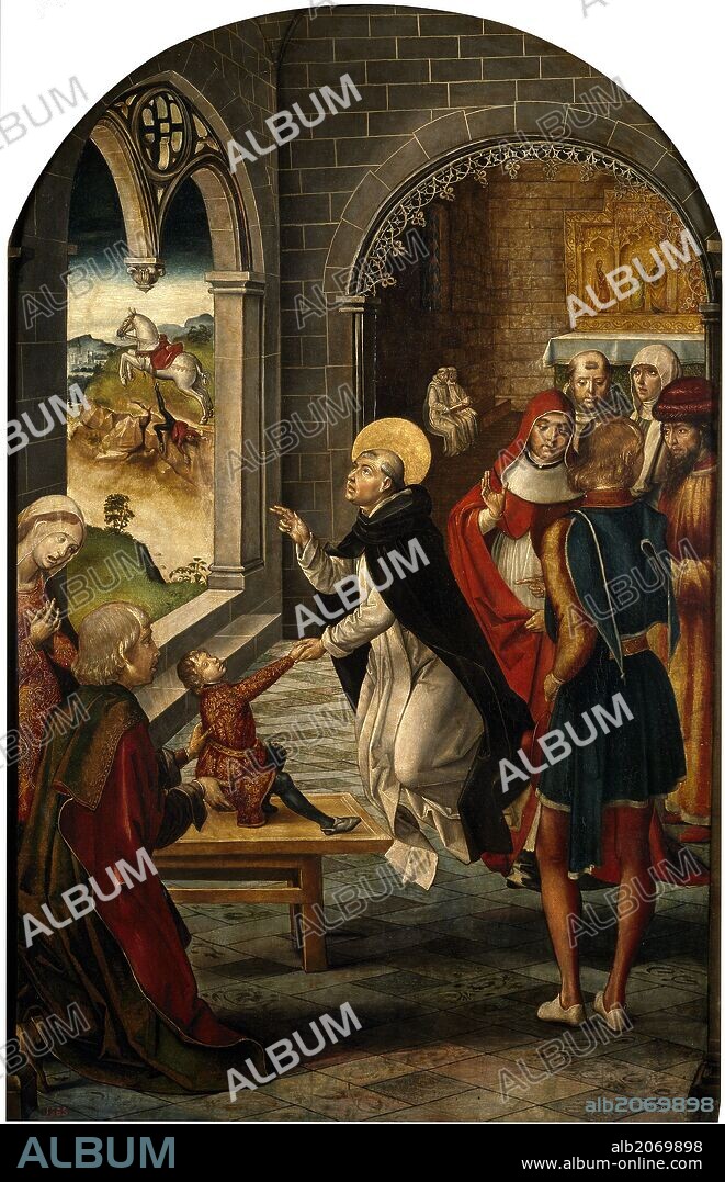 Pedro Berruguete / 'Santo Domingo resucita a un joven', 1493-1499, Escuela Española, Óleo sobre Tabla, 122 cm x 83 cm, P00610.