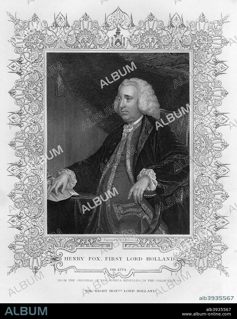 Henry Fox (1705-1774), 1st Baron Holland of Foxley, English statesman, 19th century.