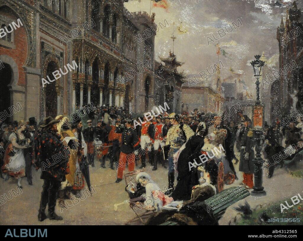 Alejandro Ferrant y Fischermans (1843-1917). Pintor español. El Pabellón Español en la Exposición Universal de París, 1879. Museo de Historia. Madrid. España.