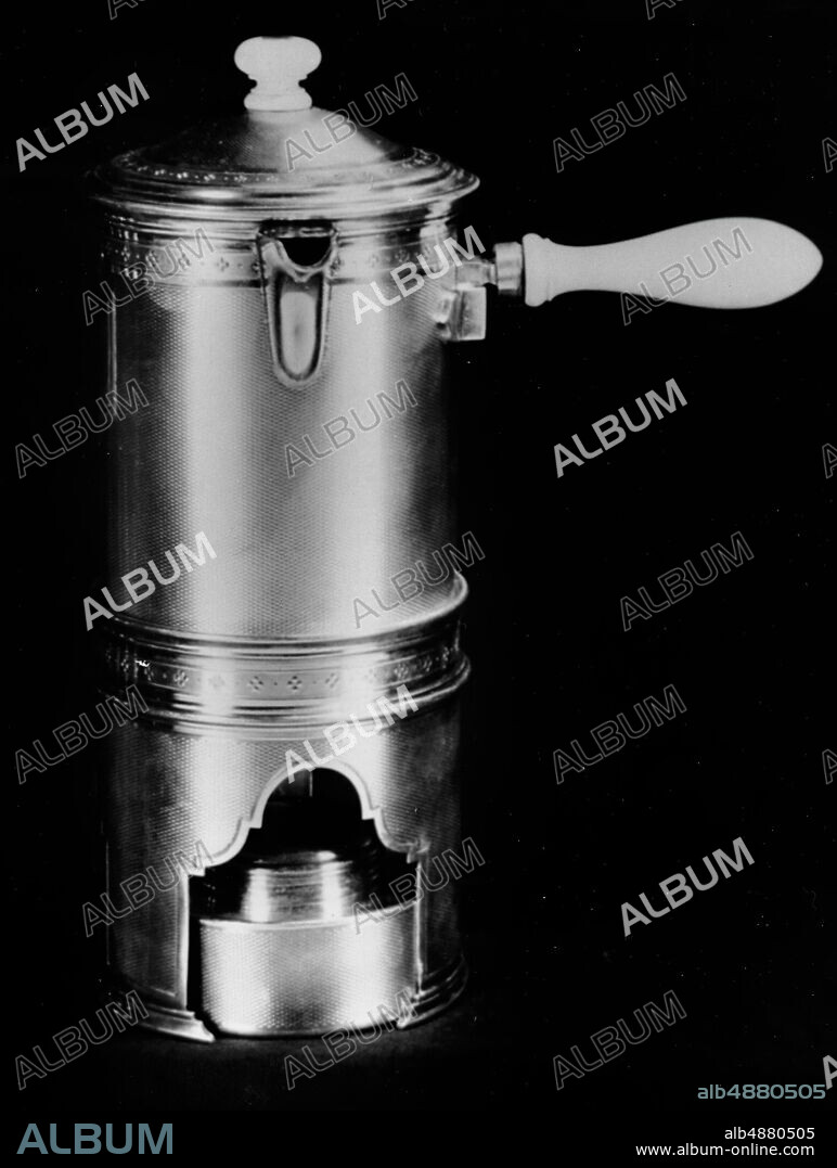 Tallois & Mayence, Paris, active 1880-1907, Jug and Cover with Stand, c.1900, Silver.