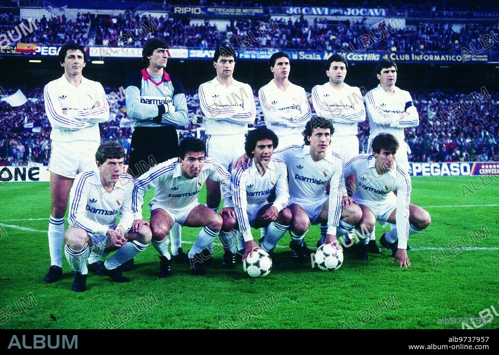 1986. Plantilla del Real Madrid.