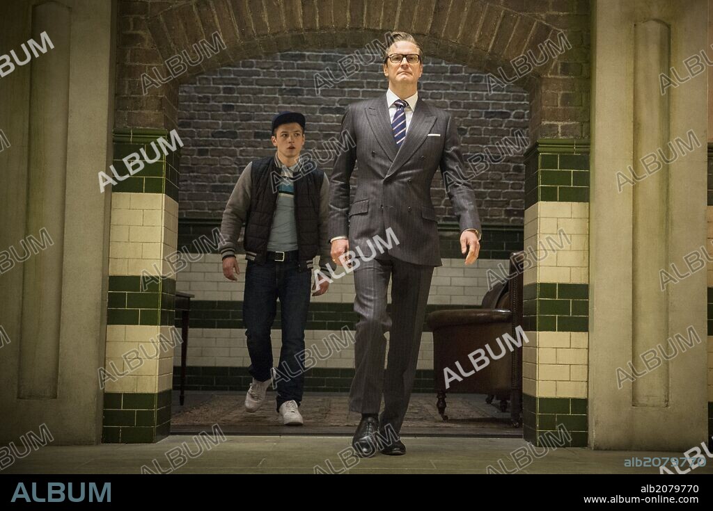 COLIN FIRTH und TARON EGERTON in KINGSMAN: THE SECRET SERVICE, 2014, unter der Regie von MATTHEW VAUGHN. Copyright TWENTIETH CENTURY FOX.