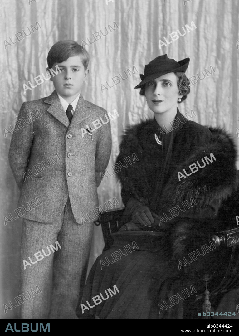 Lovely Sister of our Lovely Duchess with her son - Wife of the Prince Regent of Yugoslavia - Her Royal highness Princess Paul of Yugoslavia with her son Prince Nicholas.Her Royal highness Princess Paul of Yugoslavia who is in England on a visit is the wife of H.R.H. Prince Paul of Yugoslavia.She is the daughter of T.R.H. Prince and Princess Nicholas of Greece and sister of H.R.H. The Duchess of Kent.Her son Prince Nicholas has just entered on his first term at Sandroyd school where his cousin Prince Tomislav is now in his third term. This is the same school that little King Peter of Yugoslavia attended. July 01, 1940.