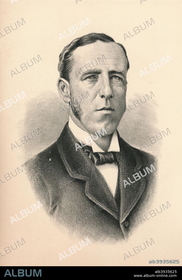 James William Lowther, 1st Viscount Ullswater (1855 -1949), British Conservative politician, 1896. Lowther served as Speaker of the House of Commons between 1905 and 1921. From The Life and Times of The Right Honourable The Marquis of Salisbury, K.G., published by J. S. Virtue & Co. Ltd., 1896.