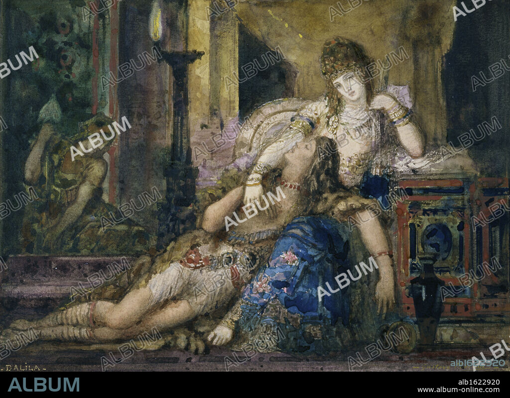Samson and Delilah   Gustave Moreau (1826-1898/French)   Musee Gustave Moreau, Paris.
