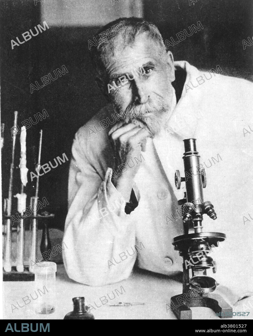 Pierre Paul Emile Roux (1853-1933), French bacteriologist and immunologist who discovered the anti-diphtheria serum. He collaborated with Louis Pasteur and co-founded of the Pasteur Institute.