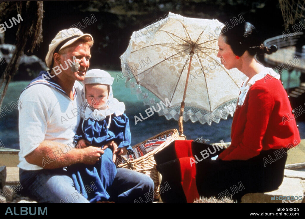 ROBIN WILLIAMS und SHELLEY DUVALL in POPEYE, 1980, unter der Regie von ROBERT ALTMAN. Copyright WALT DISNEY PRODS/PARAMOUNT.