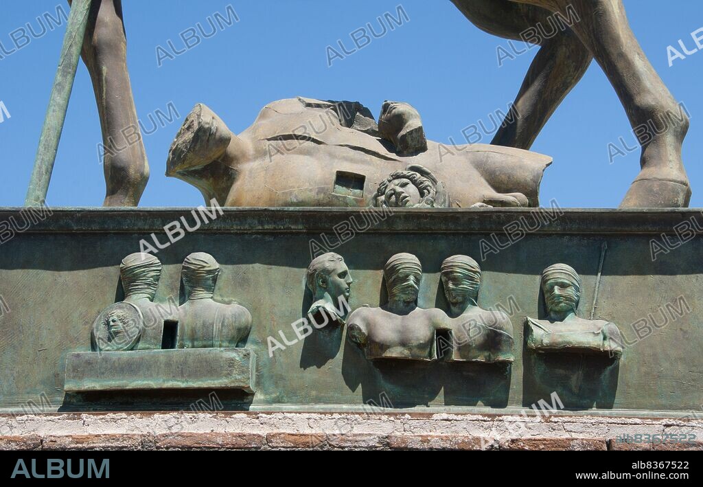 Igor Mitoraj (26 March 1944 6 October 2014) was a Polish artist. His sculptural style is rooted in the classical tradition with its focus on the well modelled torso.<br/><br/>. A centaur is a creature from Greek mythology with the upper body of a human and the lower body and legs of a horse. Centaurs are thought of in many Greek myths as being as wild as untamed horses. They subsequently featured in Roman mythology, and were familiar figures in the medieval bestiary.